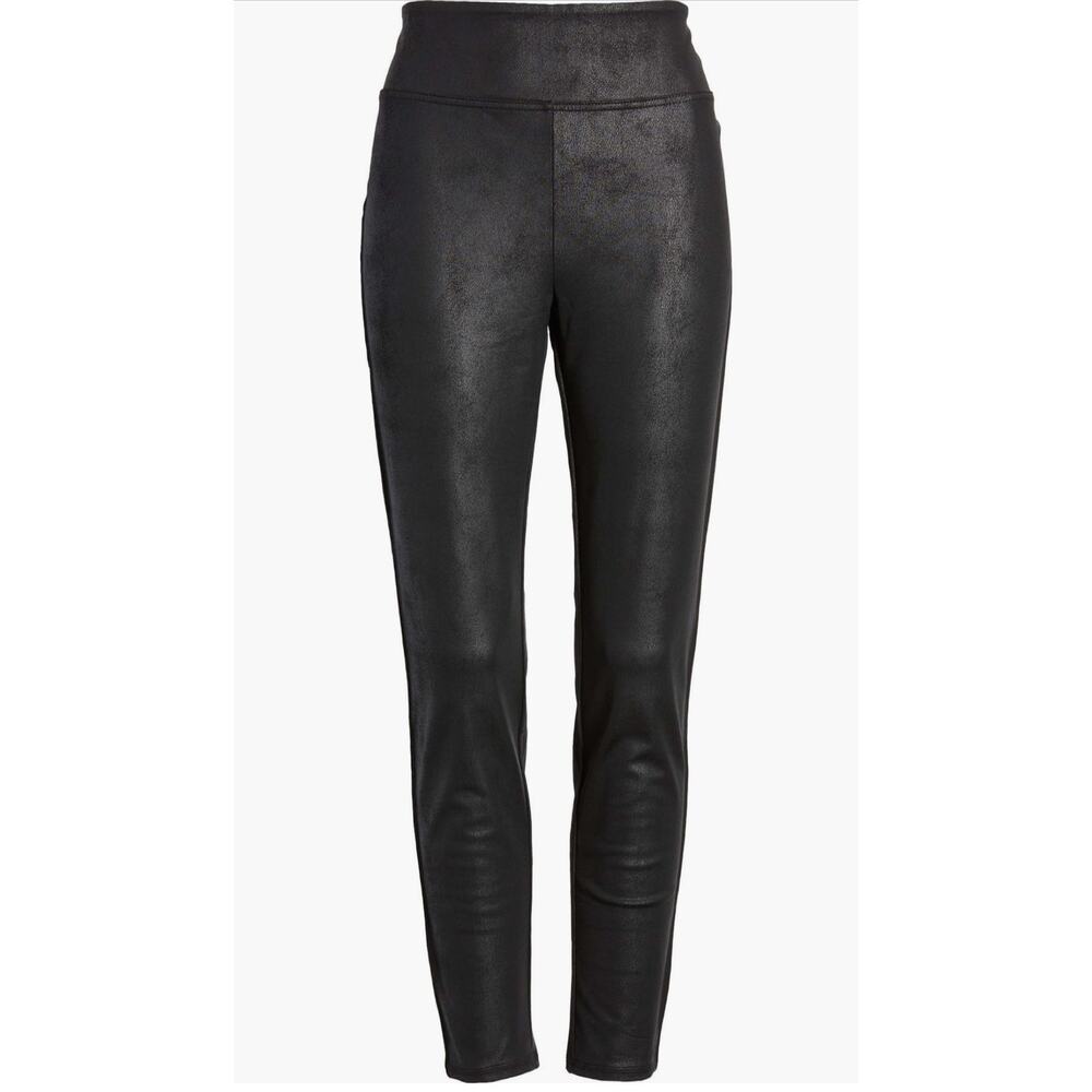 New NYDJ Coated Legging in Black Women's Size M